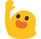 blob raising hand